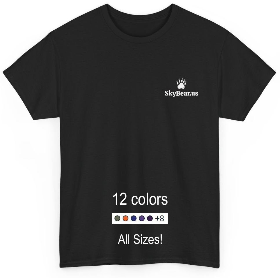 SKY BEAR Tee (White Logo)
