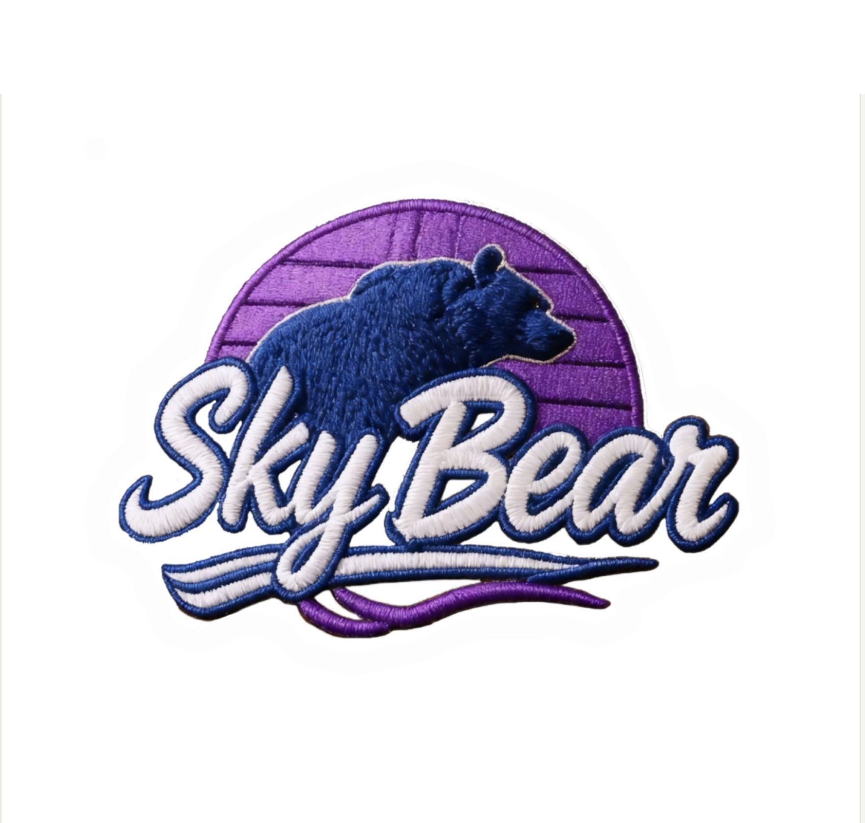 SKY BEAR UV Stickers (w/ 3D embroidery look)