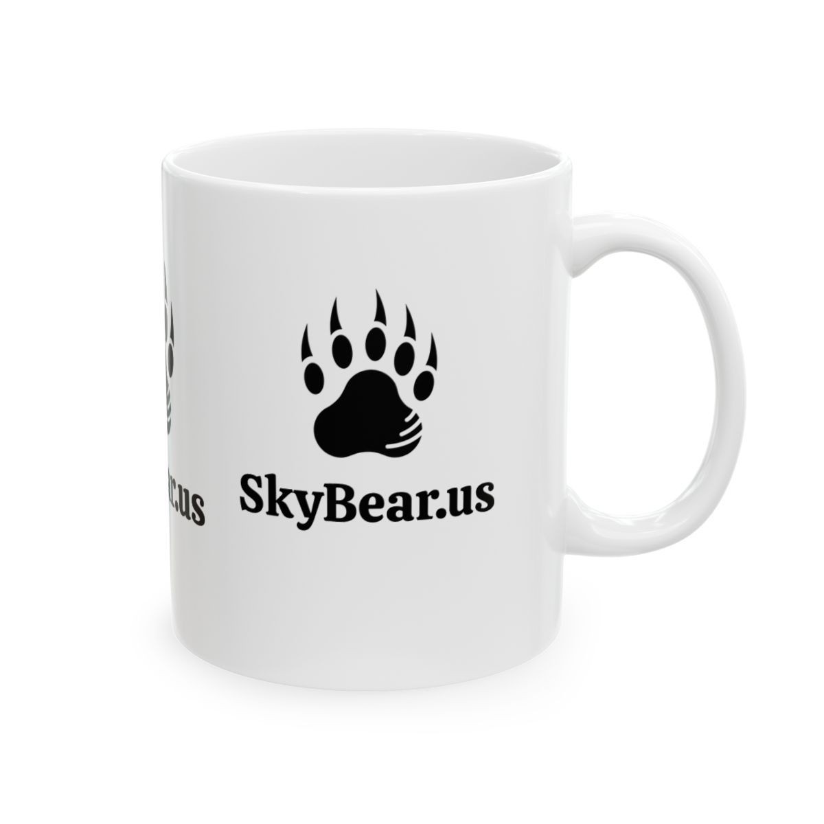 SKY BEAR Ceramic Coffee Mug (Bear Paw logo)